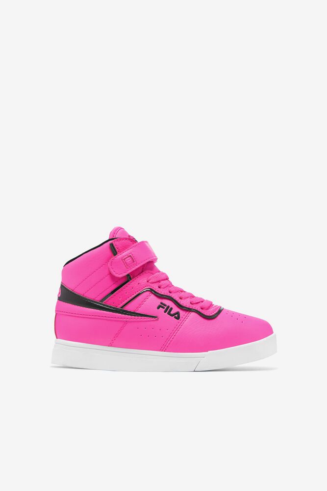 Fila Vulc 13 Top Block Pink Sneakers Kids - NZ 43981-WVZO